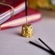 Golden Brass Wise Owl Incense Stick Holder